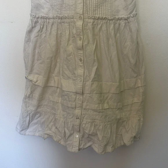 Free People Open Back Babydoll Dress - M - White - Picture 3 of 10